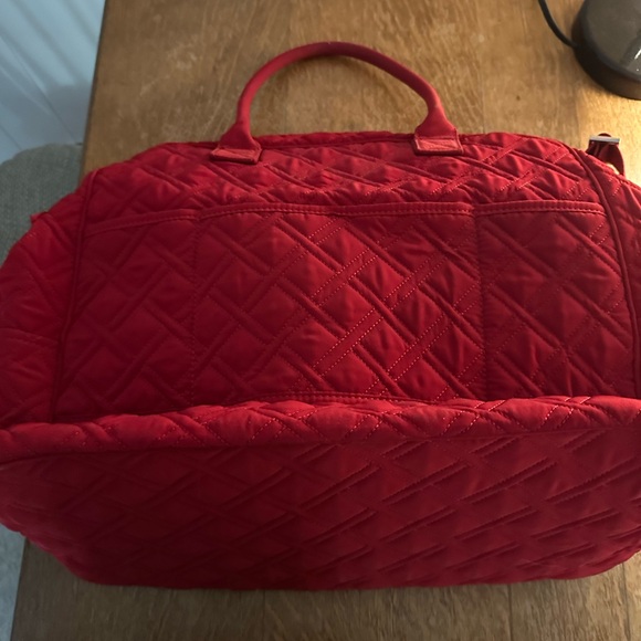 Classic Red Vera Bradley Weekend Duffle Bag. Excellent condition. No flaws. - Picture 5 of 5